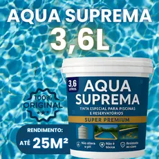 TINTA PARA PISCINA 3,6L ALTO RENDIMENTO PISCINA ALVENARIA RESISTENTE ÁGUA CLORO SEGURO ANIMAIS
