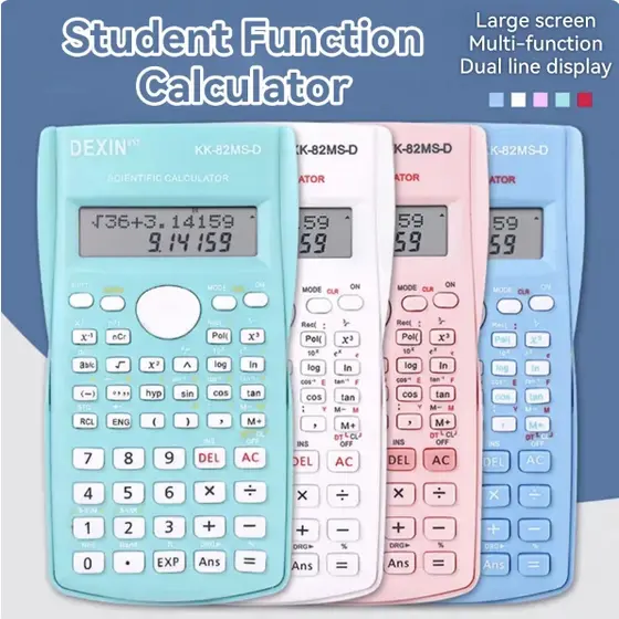 Calculadora Científica Estudante Ferramenta de Cálculo Fixo Exame Calculadora de Cores Criativas