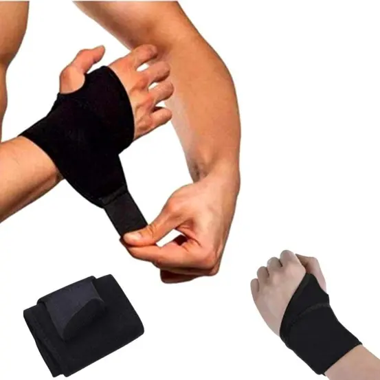 Suporte de Pulso Cinta Apoio as Mãos Ajustável para Artrite Tendinite Musculação