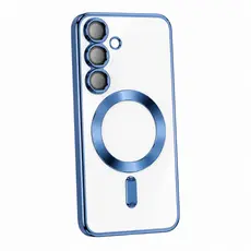 Capa Magnética MagSafe para Samsung S23 S24 S25 S26 Transparente Anti Impacto Proteção Premium Luxo Cristal