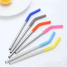 Canudo Metal com Silicone Compatível Copo 40oz 1200ml