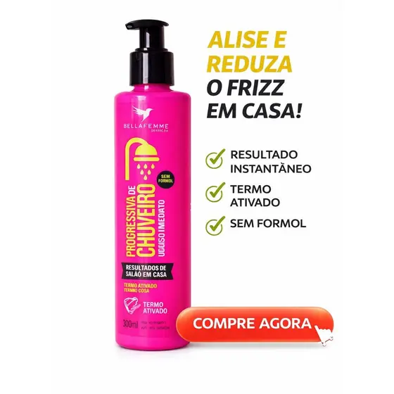 Progressiva de Chuveiro Bella Femme 200ml Sem Formol