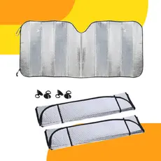 Kit 2 Protetor Solar Parabrisa Quebra Sol Protetor Solar Parabrisa Proteção Uv Resistente Laminado Painel Carro