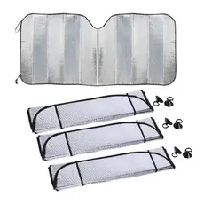 Kit 3 Protetor Solar Parabrisa Quebra Sol Protetor Solar Parabrisa Proteção Uv