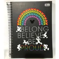 Caderno Mick 1 e 10 Matérias | Caderno Universitário | Material Escolar Infantil | Papelari