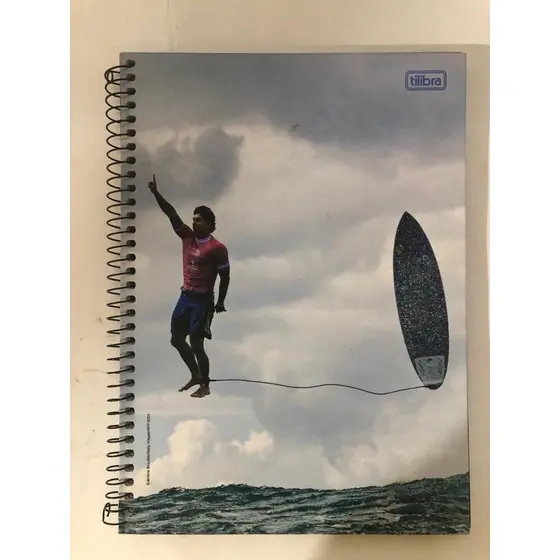 Caderno Tilibra Surf 1 Matéria 80 Folhas | Caderno Universitário Espiral | Capa Dura Escolar | Papelaria