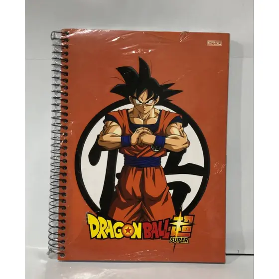 Caderno Dragon Ball Z 10 Matérias 160 Folhas | Caderno Universitário SD | Material Escolar Anime | Papelaria