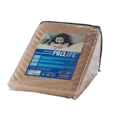 Encosto Triangular Ortopédico Pós Cirúrgico C/capa - Bege