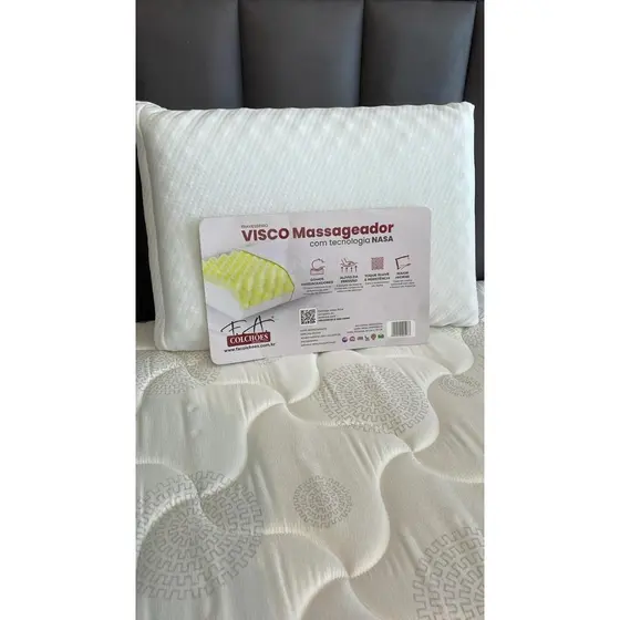 Travesseiro Massageador Espuma de Viscoelástico NASA 70 x 50