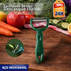 Descascador de Legumes e Frutas | Corte Preciso, Aço Inox e Praticidade no Dia a Dia!