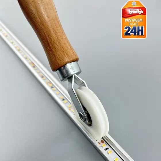 Rolete Aplicador de Fita LED | Ferramenta para Instalação Rápida e Precisa | Acabamento Profissional