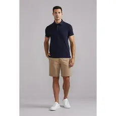 Polo Malha Premium Slim Fit - Azul Marinho