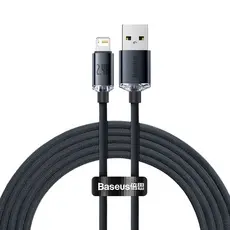 Cabo Usb P/ Lightning Baseus Crystal Shine 2.4a 2m iPhone X 11 12 13 14 Pro Max Resistente
