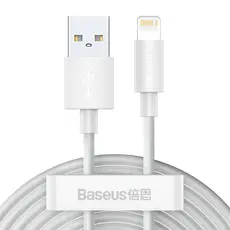 Kit 2 Cabos USB para Lightning Simple Wisdom 2.4a 1.5m P/ Iphone 6 7 8 9 X XR 11 12 13 14 Pro Max