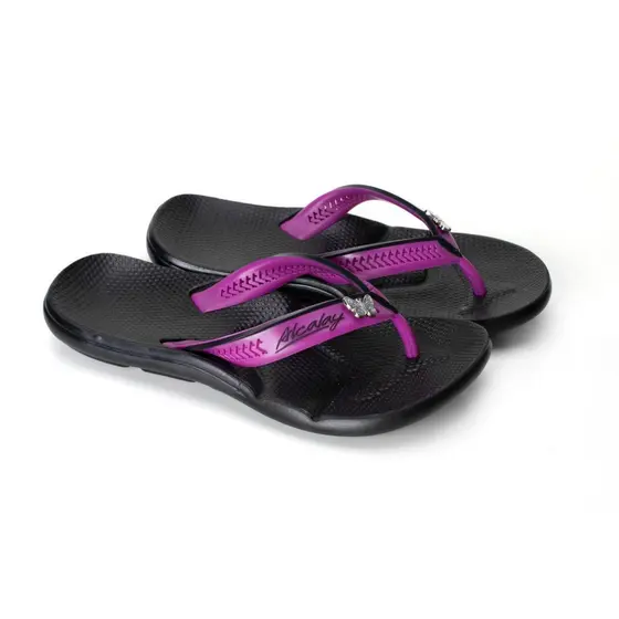 Sandália Chinelo Feminino Alcalay Anatômico Confortável Borboleta Metal
