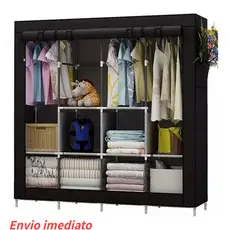 Guarda Roupa Portátil Desmontável Organizador Prático Solteiro e Casal