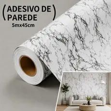 5/10/15/20 Metros Adesivo Papel de Parede Autocolante 5m x 45cm Madeira Mármore Geométrico 2,25m²