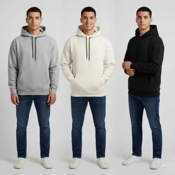 Blusa Moletom Masculina Canguru Flanelado com Capuz  Inverno Quentinho