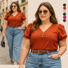 BLUSA PLUS SIZE FEMININA GRANDE PARA MULHERES EVANGELICA MODA MODESTA SOCIAL DISCRETA BLUSAS FEMININAS FEMININO LUXO
