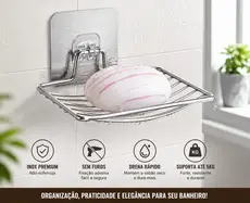 Saboneteira de Parede em Aço Inoxidável