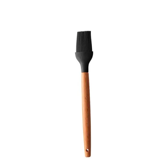 Pincel de Silicone com Cabo de Bambu – Resistência e Elegância