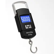Balança Digital De Mão 50kg Portátil Precisão Bagagem Mala Grande Pesca Bolsa Viagem Camping