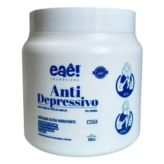 Máscara De Hidratação Macadâmia White Intensa Eaê Cosméticos 1kg