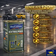 Tinta Eucatex Extra Piso Premium 18 Litros Super Resistente Alto Rendimento