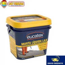 Manta Borracha Líquida Eucatex 4 kg Isolante Térmica P/ Laje Tinta Emborrachada Premium Branca