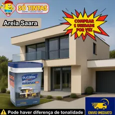 Borracha Líquida Impermeabilizante Areia Saara Eucatex 20kg, Tinta Emborrachada Interna Externa