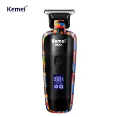 Máquina de Acabamento Profissional Kemei MAX 5090 portátil Bivolt 110v220v USB C Display LCD