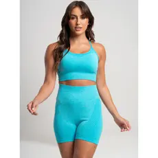 Conjunto Fitness Poliamida Feminino Sem Transparência Short Top Envio Imediato