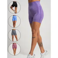 Shorts Academia Feminino Poliamida Fitness Zero Transparencia Empina Bumbum