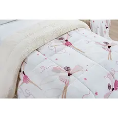 Coberdrom Edredom Everest Solteiro Manta Sherpa Lã Carneiro Muito Quentinho 1 Peça MULTI CORES KIDS