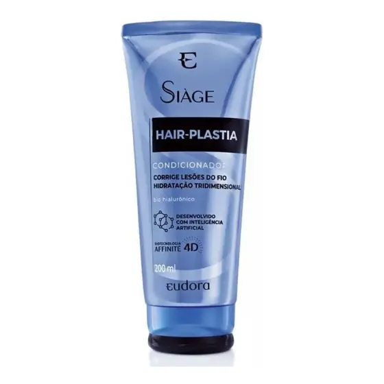 Condicionador Hair Plastia 200ml Siàge Eudora Bio Hialurônic
