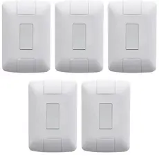 KIT C/ 05 Interruptores Tramontina Simples c/Placa 4x2  Linha Aria