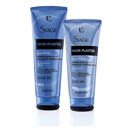 Kit Eudora Shampoo + Condicionador Siàge Hair Plastia