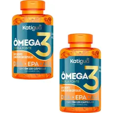 Ômega 3 Tripla Fonte Katigua 1000mg Sem Sabor 240 Capsulas