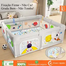 Cercado De Bebê Chiqueirinho Infantil Cercadinho Baby Guardrail 2*1.5M/1.8*1.2M