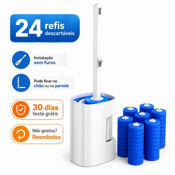 Disposable Brush or Refill for Toilet and Bathroom Wall