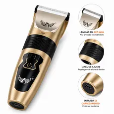 Máquina Profissional Premium Altomex Recarregável Sem Fio Barba Cabelo