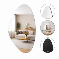 Espelho Orgânico 55cm x 85cm Decoração Grande para Quarto Banheiro Sala