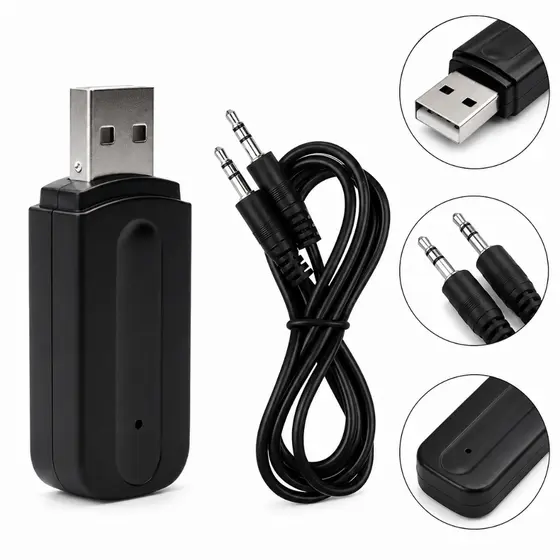 Receptor Adaptador Bluetooth USB P2 sem fio Som Musicas para Carro Original Altomex