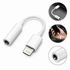 Adaptador P2 para iPhone Lightning Fone Ouvido Audio iOS Compativel Conector P2