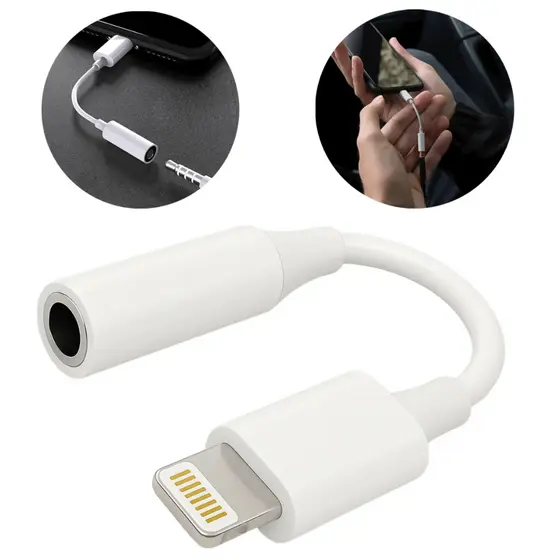 Adaptador iPhone Lightning para Fone de Ouvido P2 Original