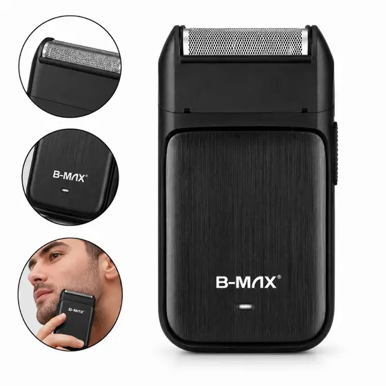Máquina Shaver Profissional Sem Fio USB-C Acabamento Rente B-MAX