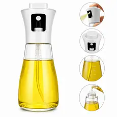 Borrifador Azeite Spray 180ml Vidro Reutilizável Air Fryer Cozinha Pulverizador