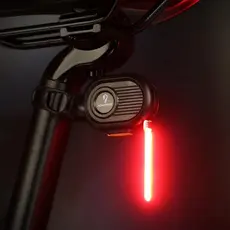 Luz Traseira De Aviso De Bicicleta De Led Vermelho Com Efeito De Fluxo De Água