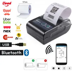Mini Impressora Térmica Portátil Bluetooth 58mm