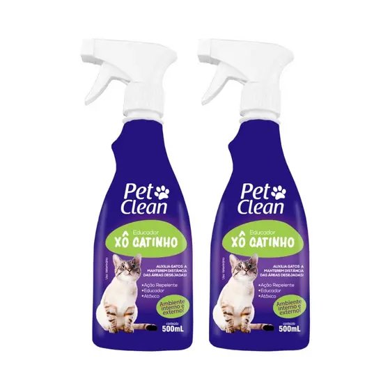 Kit 2 Xô Gatinho Pet Clean Educador Sanitário - 500ml